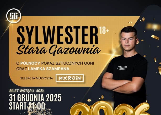Bilety na  Sylwester @ Stara Gazownia